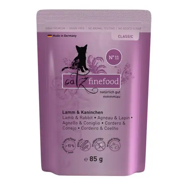 Catz finefood No.11 Lamm/Kaninchen 85 g Knallerangebot